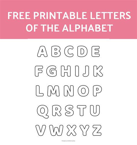 letter cutouts printable|Printable Letters & Alphabet Letters .